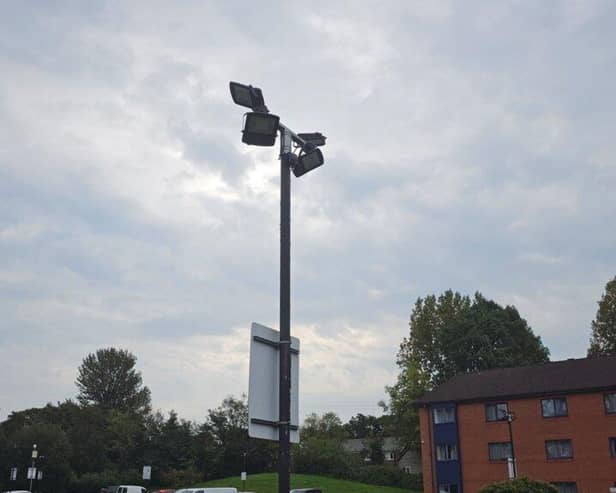 The problem lighting at the Holiday Inn Express at Walton Summit (image: SHD Lighting Consultancy Limited, via South Ribble Borough Councilk planning portal)