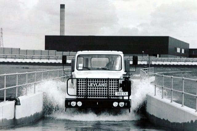 Making a splash at Leyland DAF test track