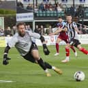 Justin Johnson scored Chorley's equaliser against Scunthorpe United (photo: David Airey)