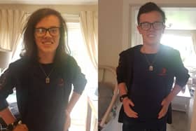 17-year-old Luke from Chorley has grown his hair out for two years with the aim of donating it to charity.