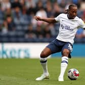 PRESTON, ENGLAND - AUGUST 16: Daniel Johnson of Preston North End runs with the ball during the Sky Bet Championship between Preston North End and Rotherham United at Deepdale on August 16, 2022 in Preston, England. (Photo by Lewis Storey/Getty Images)