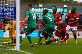 Farrend Rawson scored Morecambe's winner at the weekend Picture: Jack Taylor