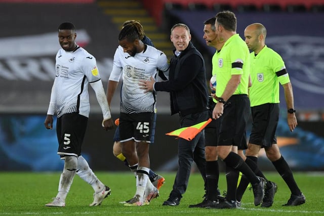 Swansea’s goal attempts: 11. Swansea’s xG: 1.64. | Rotherham’s goal attempts: 8. Rotherham’s xG: 0.28.