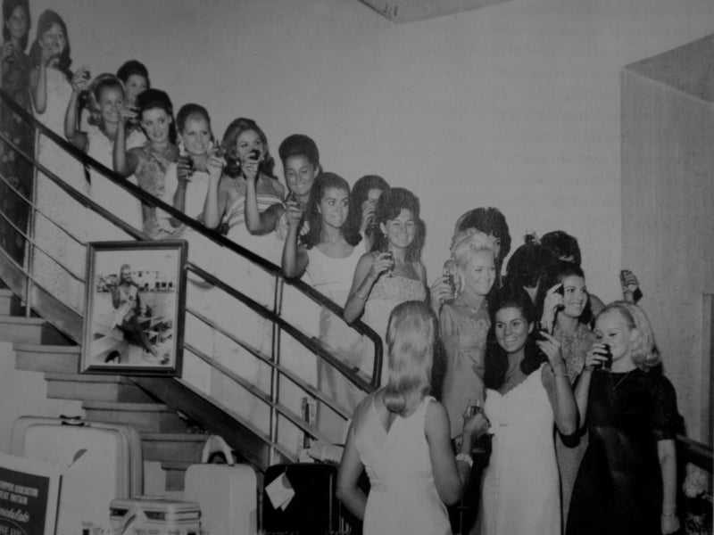 Miss Great Britain 1968 reunion at The Midland Hotel in Morecambe.
