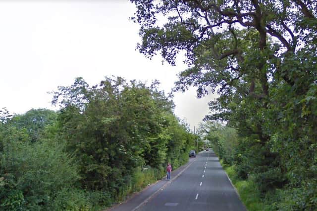 The entrance to the proposed estate on Charter Lane, shown on the left of the picture (image: Google)