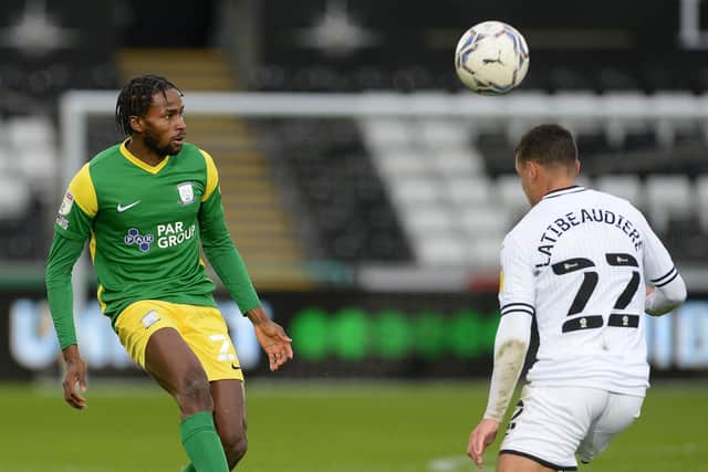 Preston North End's Matthew Olosunde during a game against Swansea City.