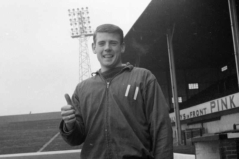 Duncan Falconer at Easter Road in February 1963