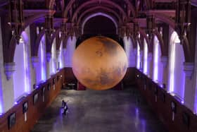 Luke Jerram art installation of Mars. Picture by Luke Jerram.