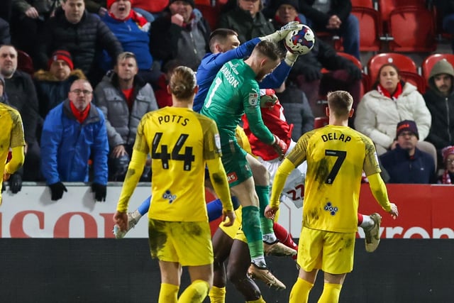 The North End keeper had very little to do in the game and couldn't quite get enough of a hand to the Rotherham goal but came up clutch as he claimed a ball into the box from the Millers in the final seconds of the game with the home goalkeeper challenging him for the ball.