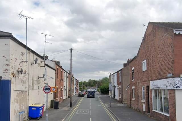 A man was reportedly threatened with a knife in Smith Street, Bamber Bridge. (Credit: Google)