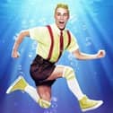 Lewis Cornay plays the title role in The SpongeBob Musical at Blackpool Opera House