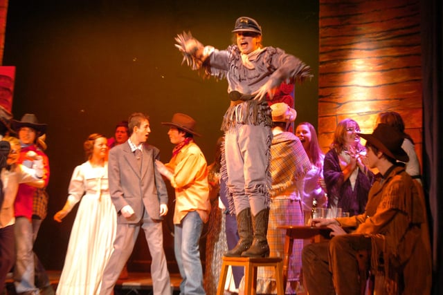 Another scene from the Archbishop Temple High School production of Calamity Jane with Jordane West in playing the title role