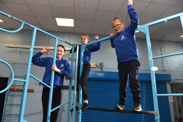 Year 6 did a Climb-a-thon, climbing the height of Britain's highest mountain using the climbing equipment in the hall.