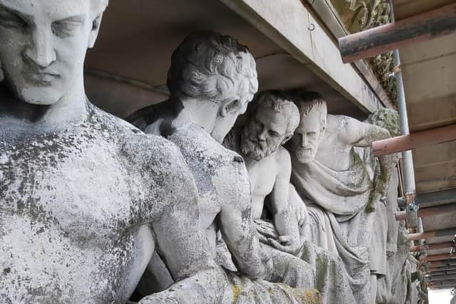 Preston's weather - and its pigeons - had taken a toll on the Harris Museum statues in the decades since their last full clean