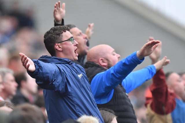 PNE fans at Deepdale