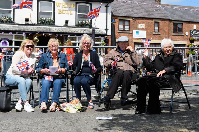 Revellers enjoy a good time outside the White Bull