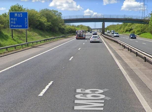 The M65 between junction 2 and 3 eastbound will be closed overnight.