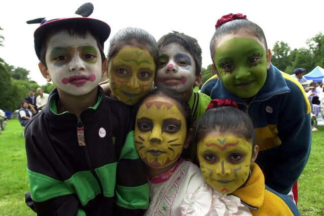 Face painting proved popular amongst the young at the Preston Millennium Mela Festival held at Avenham Park, Preston 