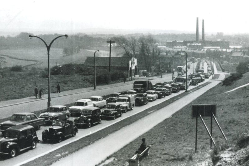 Traffic congestion is a major concern for many people in Lancashire today, but even in the 1950s, motorists could find themselves stuck in a queue – as we see with the above photo showing London Road, Preston in 1959. Despite widening both the bridge and road in 1938, traffic jams continued to be a problem, even after the new Preston Bypass (M6) was opened in 1958. Until the M55 was completed in 1975, this was still the preferred route to Blackpool. Picture courtesy of Preston Digital Archive