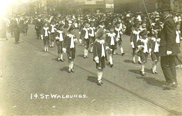 Whit Walks, Preston. St. Walburge's Church Procession