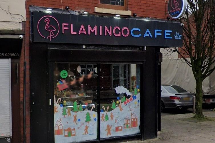 Flamingo Cafe can also be found on New Hall Lane
