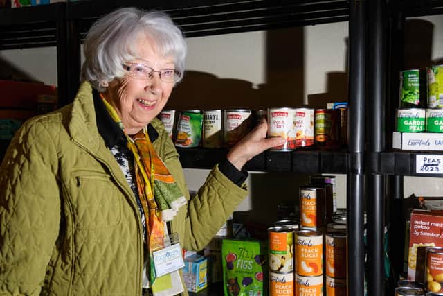 Joan Glynn says that having access to a fridge and freezer will improve the nutritional value of the food that can be provided to people in need