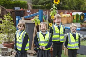 For Walk to School month,  Miller Homes, has donated high-vis vests to pupils at Kirkland & Catterall St.Helens Church of England Primary School.