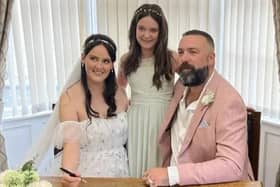Graham Layton with his wife Hayley and 12-year-old daughter Sophie.