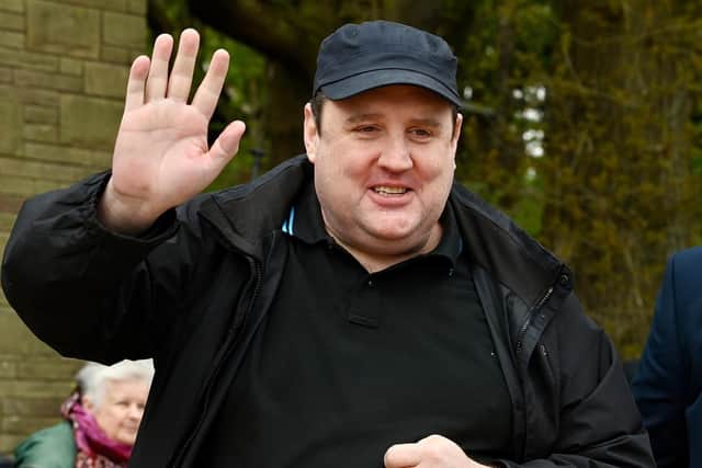Peter Kay arriving at the Anderton Centre. Picture: Dave Nelson