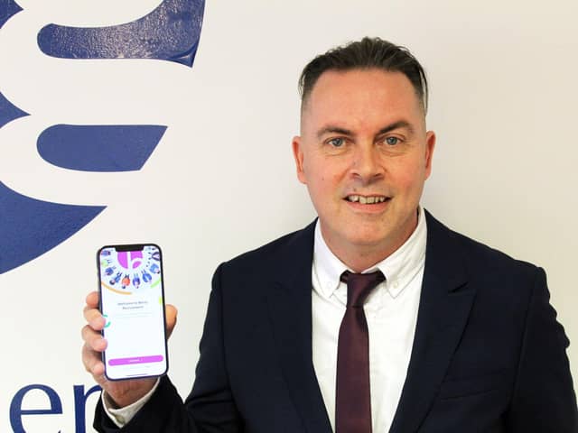 Lee Gamble with the Berry Recruitment app