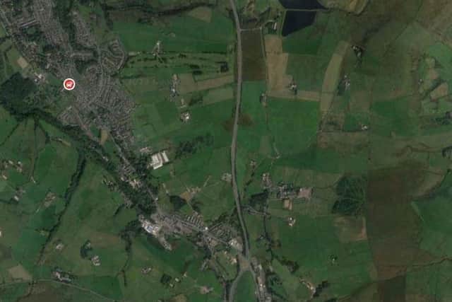 The A56 northbound will remain closed overnight following a collision (Credit: Google)
