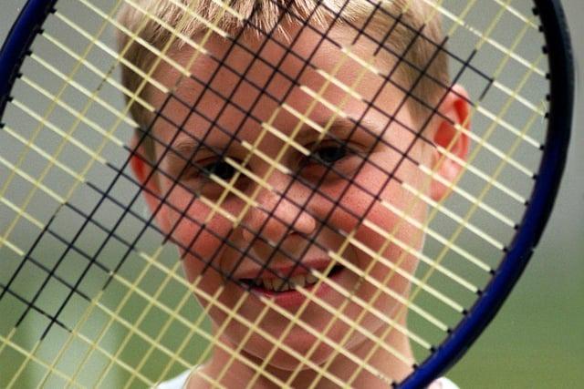 Year 7 pupil Luke Robertson, 12, from All Hallows RC High School in Penwortham, near Preston, who won the Lancashire under 13s tennis championships held at Kirkham Grammar School