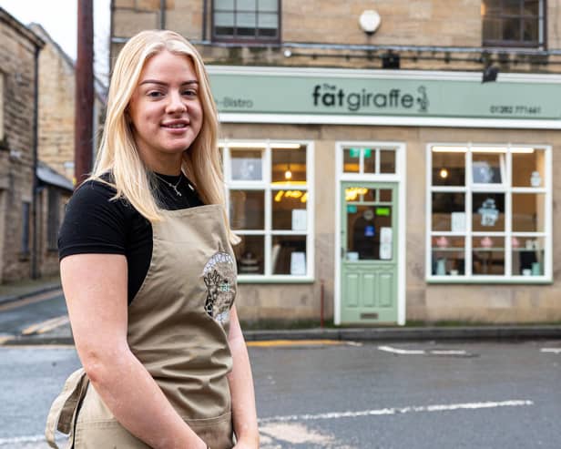 Owner of The Fat Giraffe Paige Milligan outside her new premises. Photo: Kelvin Lister-Stuttard