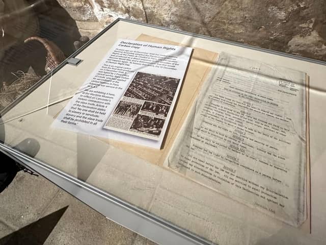 The rare document on display this weekend at Lancaster Maritime Museum.