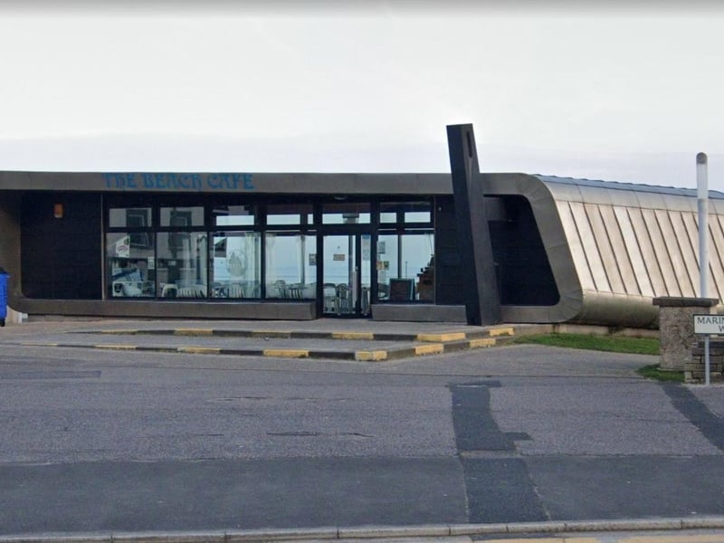 In series 2 Abbie gets a job at The Beach Cafe at The Battery - a glass-fronted cafe with great views over the bay.