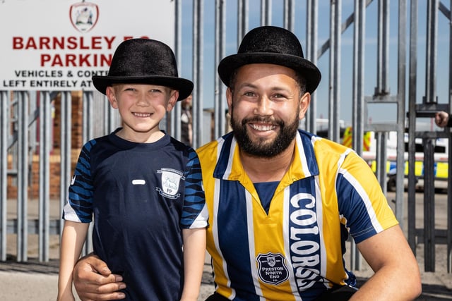 PNE fans in the Yorkshire sunshine for Gentry Day