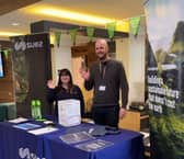 SUEZ recycling and recovery UK at their stall for Sustainability Week at the University of Liverpool.
