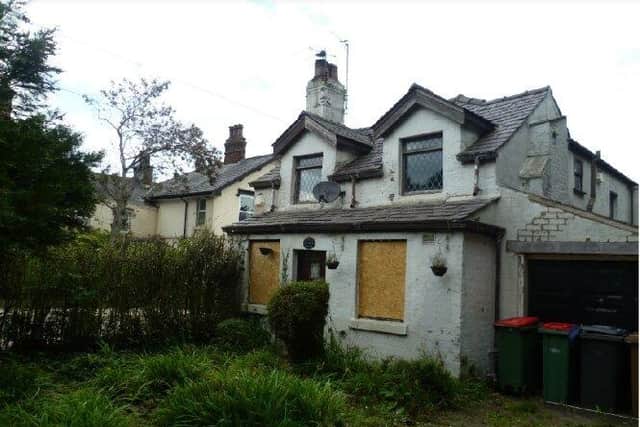 The delapidated building back in 2019, before it got its new lease of life (image: Broughton Parish Council )