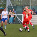 Megan Parker on the ball for Chorley (Mike Worthington, 2025)