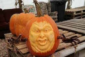 Some of Simon’s amazing pumpkin creations.