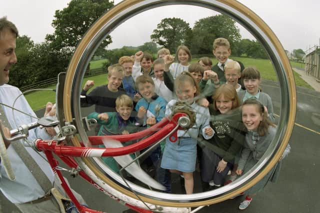 Easy-riders from Coupe Green Primary  School, Hoghton, near Preston, passed their cycling proficiency test with flying colours, achieving a rare 100 per cent success rate. The top juniors proved that they can safely handle their bikes on a course organised by the district road safety officer