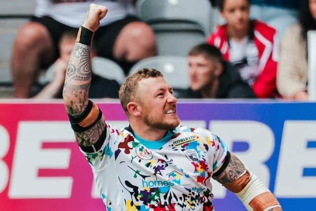 Chorley born Leigh Leapords winder Josh Charnley is being honoured for his service to the sport. Credit: joshcharnley_testimonial on Instagram