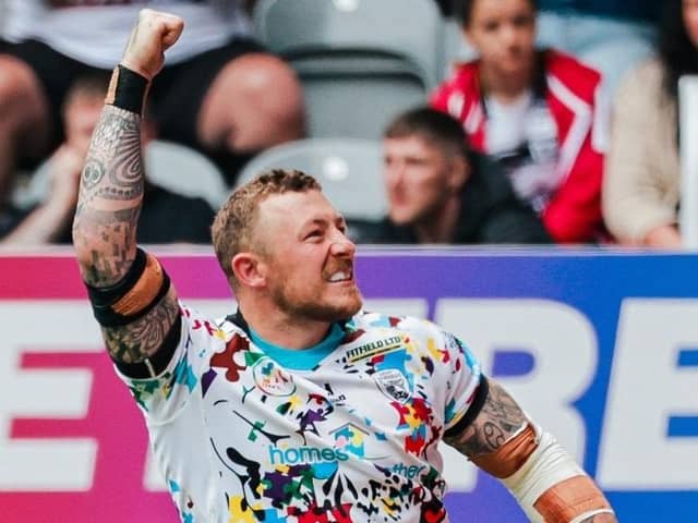 Chorley born Leigh Leapords winder Josh Charnley is being honoured for his service to the sport. Credit: joshcharnley_testimonial on Instagram