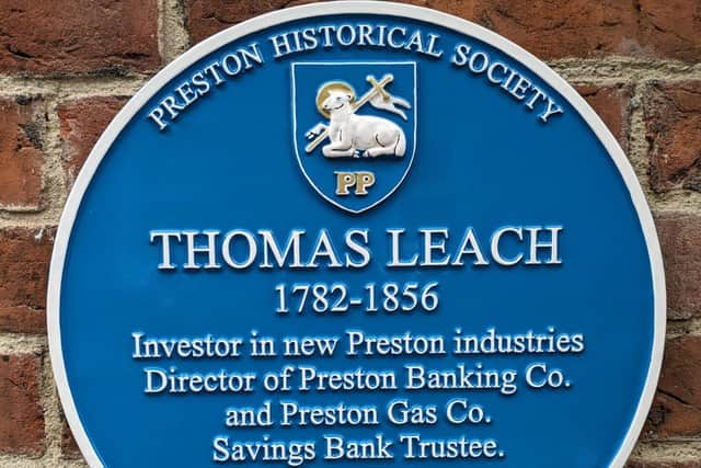 Blue Plaque unveiled in honour of Thomas Leach