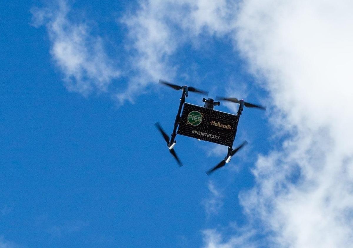 WATCH: You may have seen actual pies in the sky in Lancashire as baker Hollands took flight
