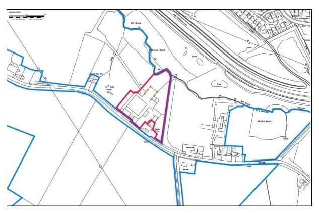 The area in question, off Lindle Lane. Image taken from official SRBC planning documents.