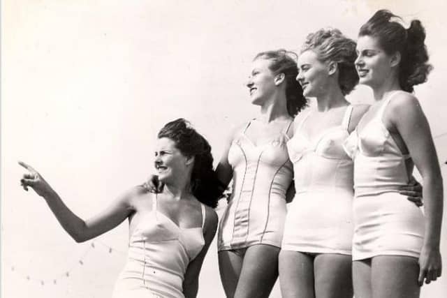 Image from Morecambe Borough Council collections include the archive of the publicity department, who were involved in running the first national beauty contest. Women applied from all over the country, and the final would take place in the Super Swimming Stadium, in Morecambe. Photo: Lancashire Archive.