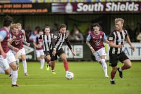 Chorley's Craig Hewitt goes on the attack against South Shields (photo: David Airey/dia_images)