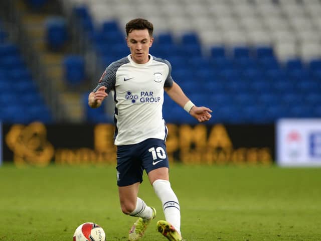 Josh Harrop is his only Preston North End appearance last season