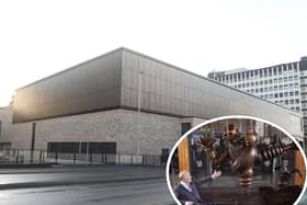 Nick Park will be unveiling a new art installation at Preston's Animate complex - but what will it be this time, after he saw his Wallace and Gromit characters immortalised outside the city's market in 2021 (inset)?
